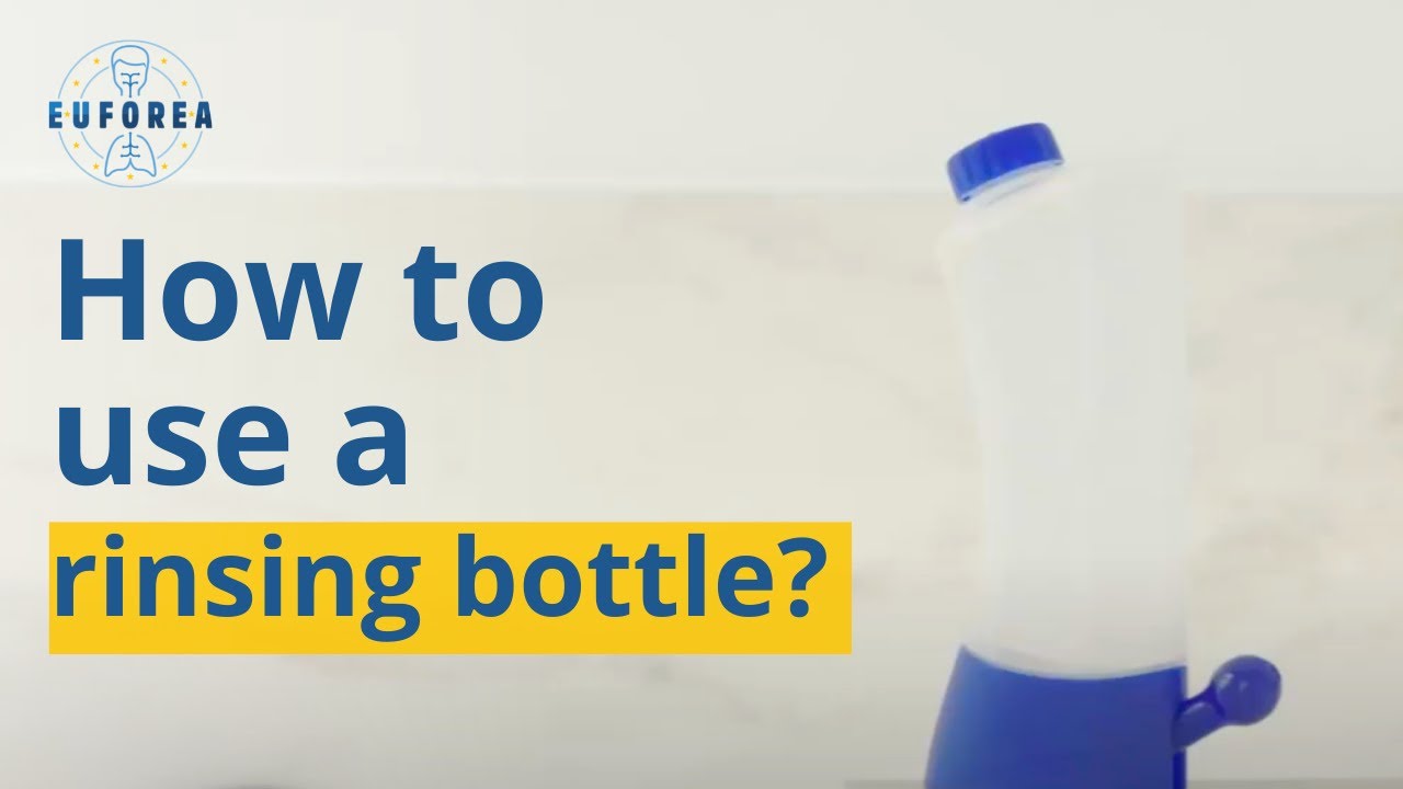 How to correctly perform a nasal rinse with a rinsing bottle