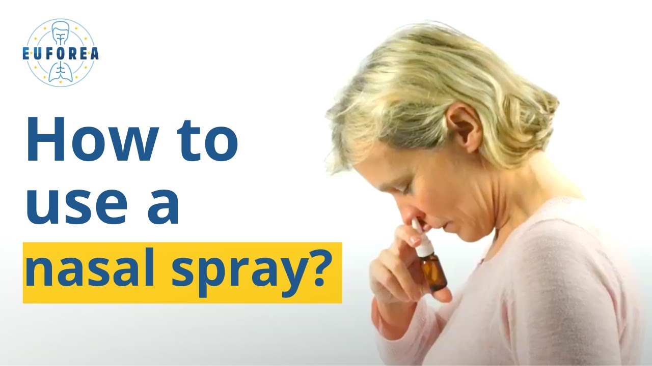 how to correctly use a nasal spray